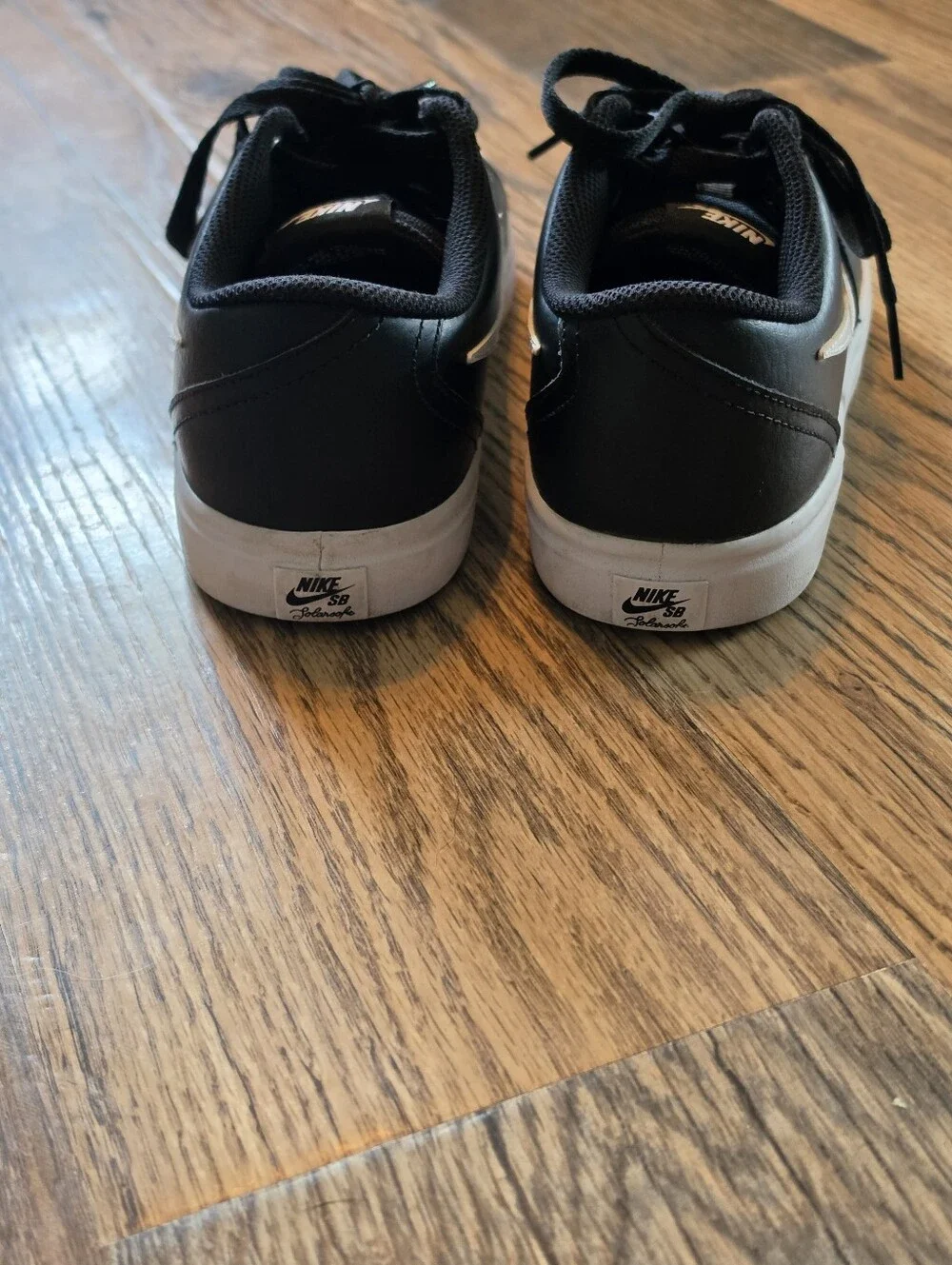 Nike SB Black Low-Top Sneakers with White Swoosh